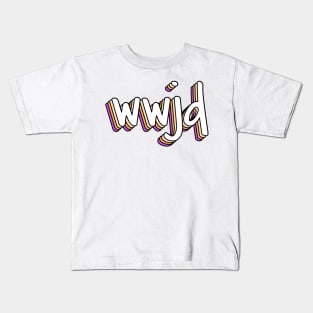 what would jesus do? x wwjd Kids T-Shirt